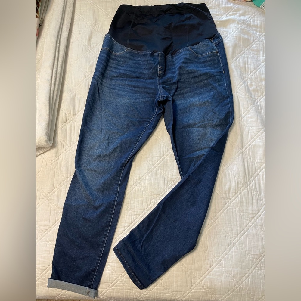 Over the belly Maternity Skinny Jeans -dark wash